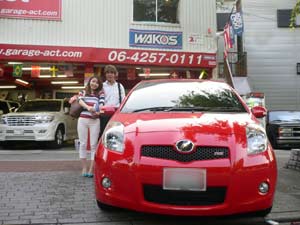 オークション代行 トヨタ ヴィッツ RS UVカットフィルム バックモニター バックカメラ HID 国産車 アメ車 輸入車 パーツ 専門店 大阪 ガレージアクト